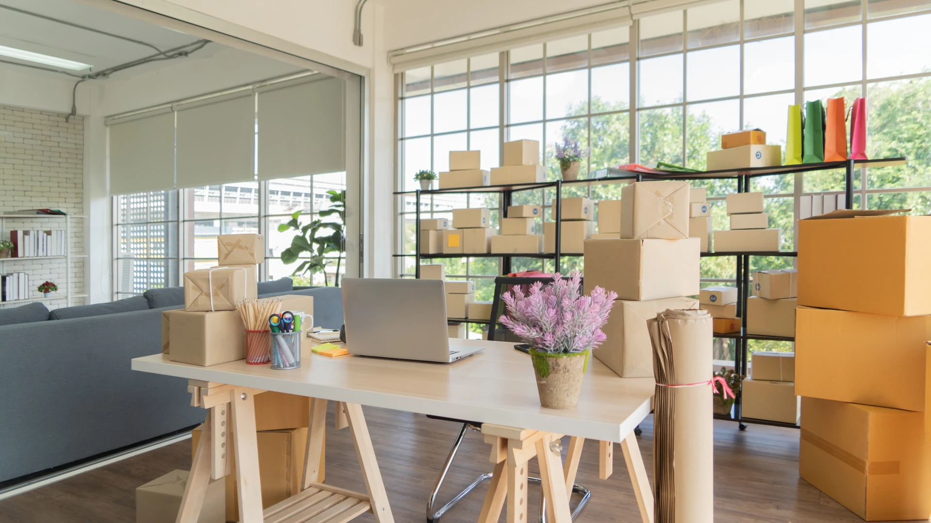 Leere Wohnung bereit für den Einzug